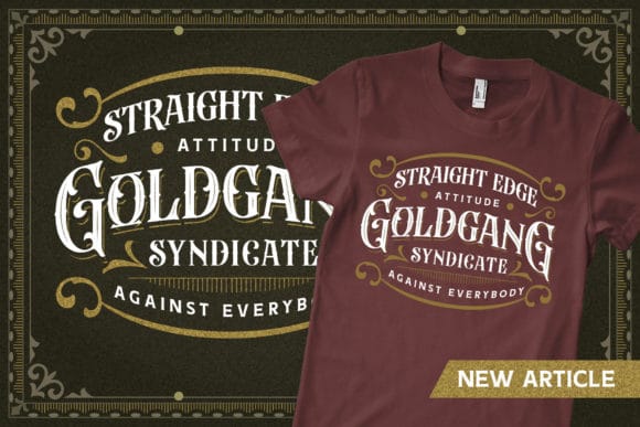 Beardsons blackletter font with vintage gothic style