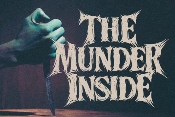 Blade Desire blackmetal font with sharp rock-inspired style for bands